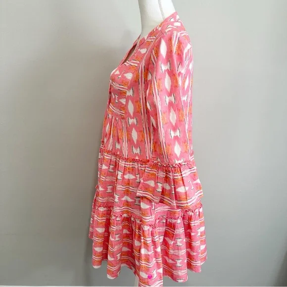 Kerri Rosenthal Womens Dress Pink Size XS Patterned Beachy Resortwear - Picture 2 of 6